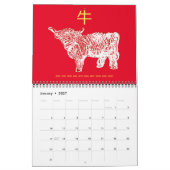 Calendrier zodiaque animal chinois (Jan 2027)