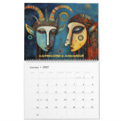 Calendrier zodiaque Art Brut (Jan 2027)
