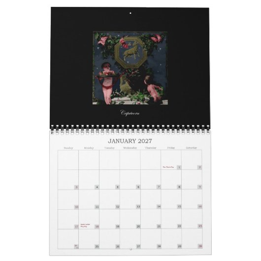 CALENDRIER ZODIAQUE CALANDER (Jan 2027)