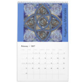 Calendrier Zodiaque - Conception de Mandala du noe (Feb 2027)