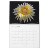 Calendriers 2-Page floraux faits sur commande (Feb 2027)