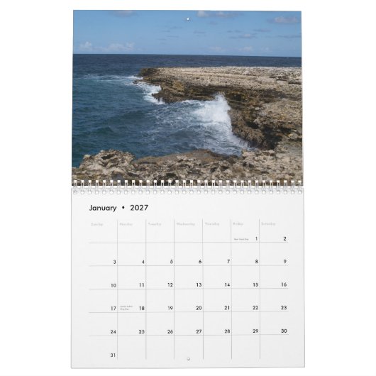 Calendriers Antigua-Barbuda (Jan 2027)