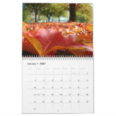 Calendriers d'arbres d'automne colorés Art de ciel (Jan 2027)