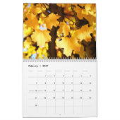 Calendriers d'arbres d'automne colorés Art de ciel (Feb 2027)