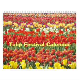 Calendriers de la fête des tulipes Cadeaux de vaca