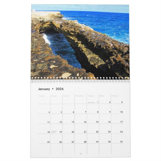 Calendriers de l'Antigua Barbuda (Jan 2026)
