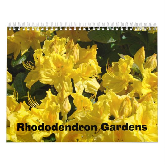 Calendriers de photographie de jardin de Rhododend (Protection)