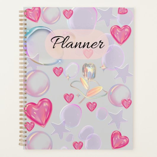 Calendriers et planificateurs coeur et bulle (Devant)
