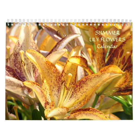CALENDRIERS LIS LIS Fleurs Lis d'été (Protection)