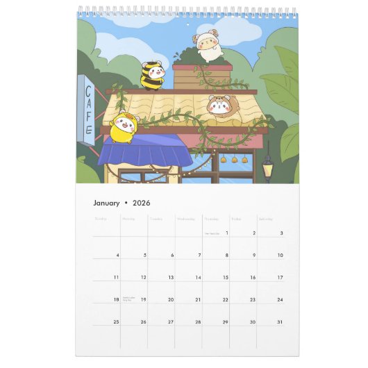 Calendriers mignons (Jan 2026)