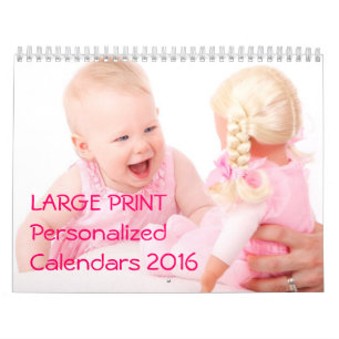 Calendriers personnalisés à grande impression 2016
