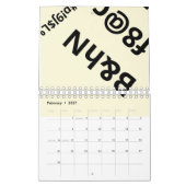 Calendriers pour s'amuser (Feb 2027)