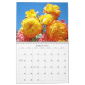 Calendriers rose photo personnalisée Calendrier fl (Mar 2026)