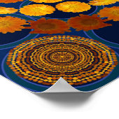 CALENDULA MANDALA 3 POSTER (Hoek)
