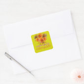 calendula-marigolds vierkante sticker (Envelop)