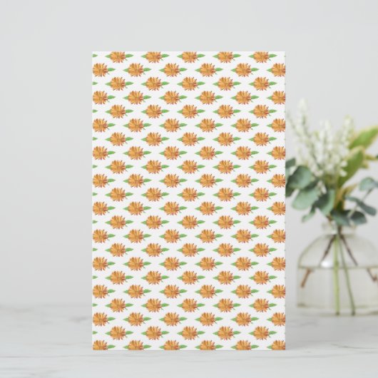 Calendula Motif emballage cadeauSavon | Papier lin (Debout devant)