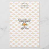 Calendula Soap Packaging Wrapper | Lijnpapier (Voorkant)