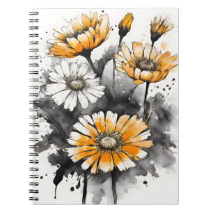 Calendula - Watercolor bloemen Notitieboek
