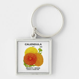 Calendula  zaadpakket sleutelhanger