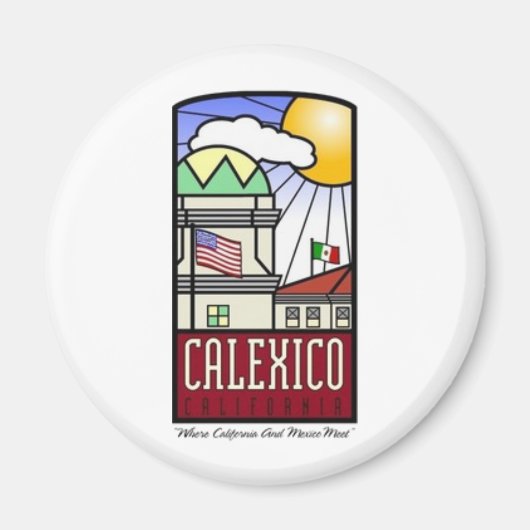 Calexico, Californië Magnet Magneet (Voorkant)