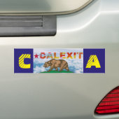 CALEXIT-Bumpersticker Bumpersticker (Op auto)