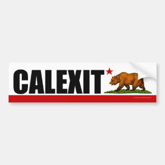 CALEXIT California Beer Flag Bumpersticker