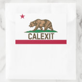 CALEXIT California Beer Rechthoekige Sticker (Tas)