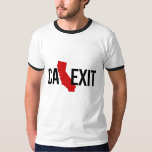 Calexit - California Exit - Red - - T-shirt