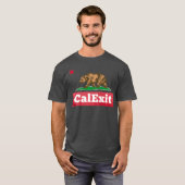 CalExit California Exit United States Secede T-shirt (Voorkant volledig)