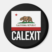 Calexit - California Exit Vlag wit - - Magneet (Voorkant)