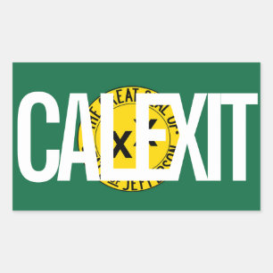 CALEXIT State of Jefferson Rechthoekige Sticker