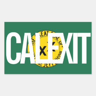 CALEXIT State of Jefferson Rechthoekige Sticker