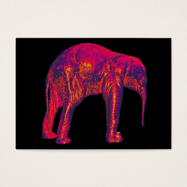 Calf éléphant, rouge/rose, dos noir (Devant)