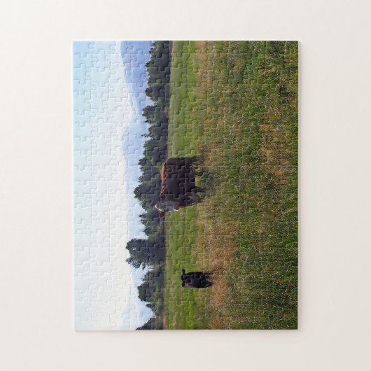 Calf en Koe Legpuzzel (Verticaal)