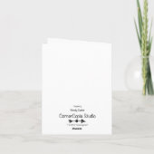 Calf Folded Card Aankondiging (Achterkant)