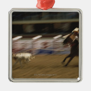 Calf Roping, Calgary Stampede Metalen Ornament