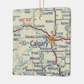 Calgary AB  Map Keramisch Ornament (Links)