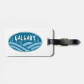Calgary Alberta buiten Bagagelabel (Achterkant horizontaal)