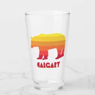 Calgary Alberta Rainbow Beer Glas
