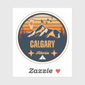 Calgary, Alberta Sticker (Vel)