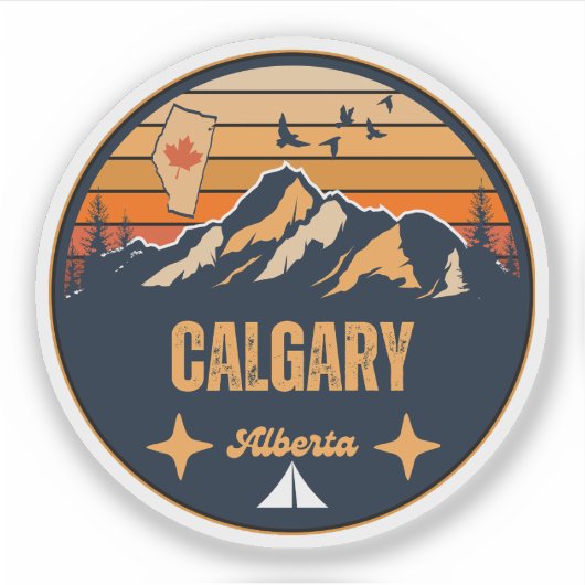 Calgary, Alberta Sticker (Voorkant)