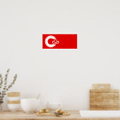 Calgary, Alberta vlag Poster (Keuken)