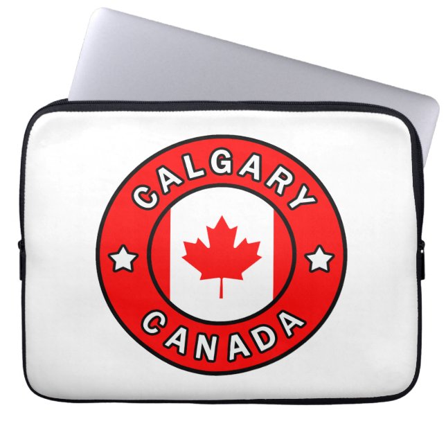 Calgary Canada Laptop Sleeve (Voorkant)