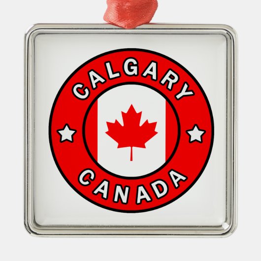 Calgary Canada Metalen Ornament (Voorkant)