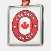 Calgary Canada Metalen Ornament (Links)