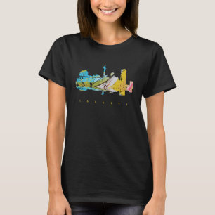 Calgary Canada Modern Silhouet Reis T-Shirt