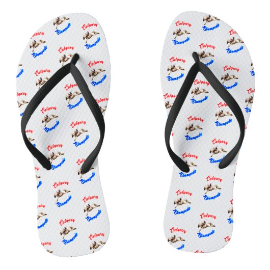 Calgary Canada Paarden Juli Ruiters Calgary Stampe Teenslippers (Voetbed)