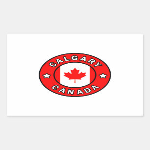 Calgary Canada Rechthoekige Sticker