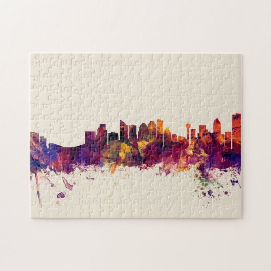 Calgary Canada Skyline Legpuzzel (Horizontaal)