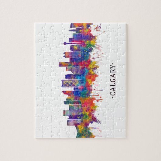 Calgary Canada Skyline Legpuzzel (Verticaal)